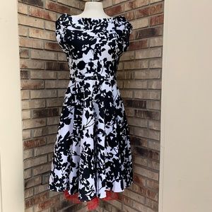 Retro fit and flare dress